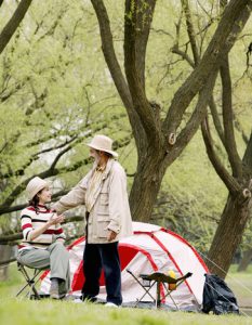 Camp Under Trees For Shade