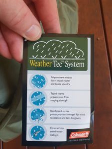 Is The Coleman 12CV Deluxe Montana Tent Waterproof