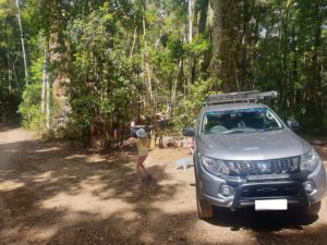 Camping in remote places