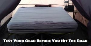 Equipment can fail on you when camping
