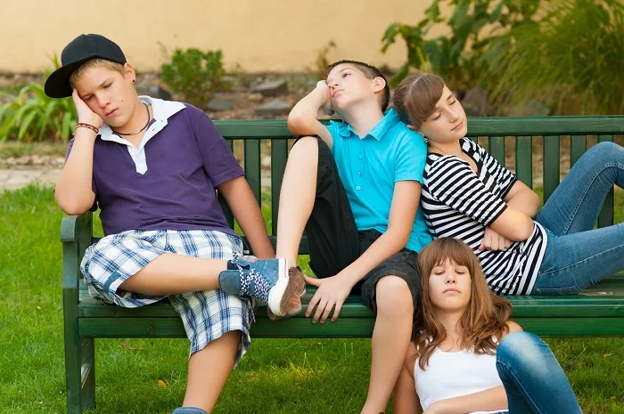 Tweens Bored Camping